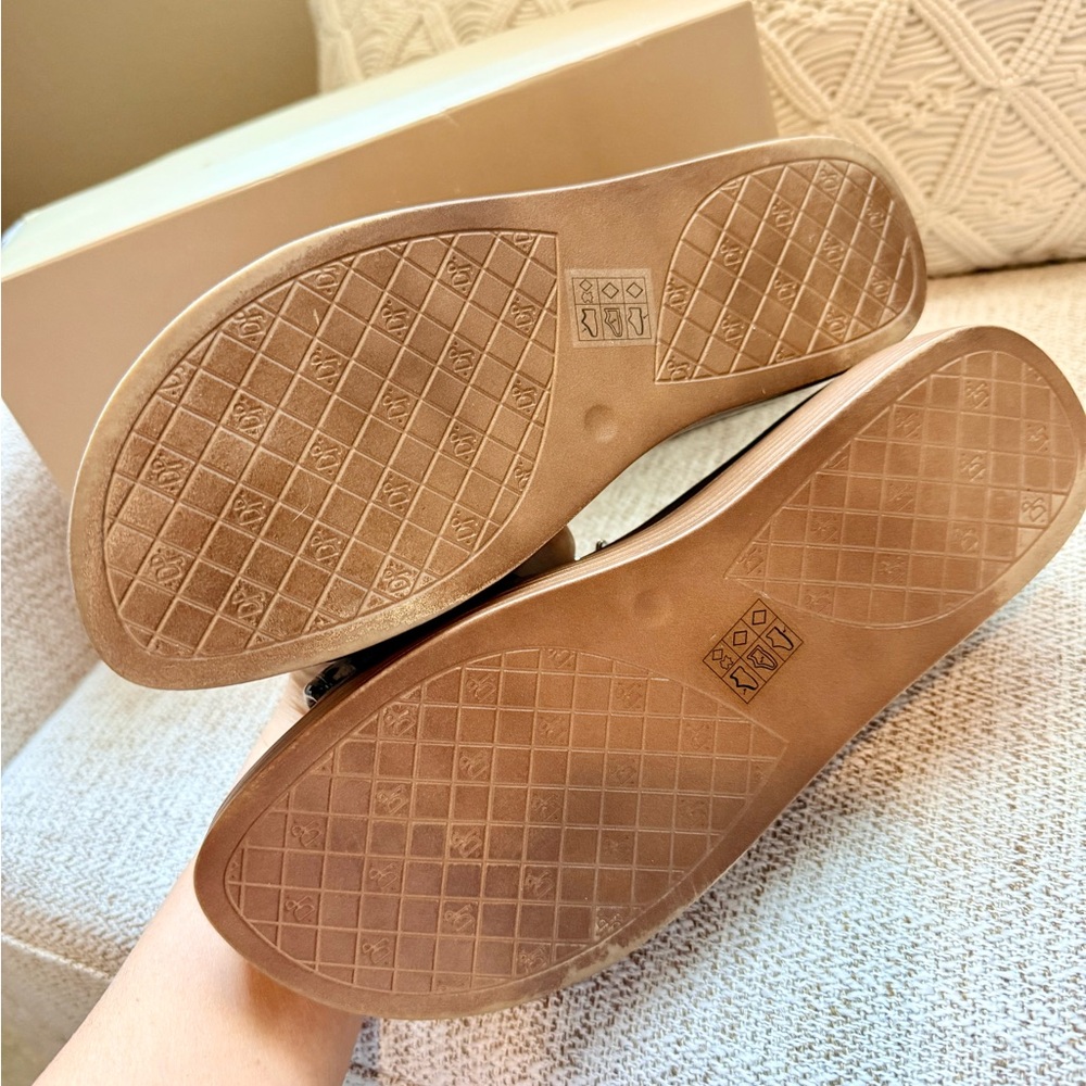 Donald J. Pliner Farrah Leopard Slide Sandals - Black & Tan 8 - Picture 5 of 5